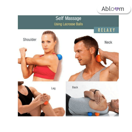 ลูกบอลนวด ABLOOM รุ่น 0140009008017 สีม่วง คลายกล้ามเนื้อ_4